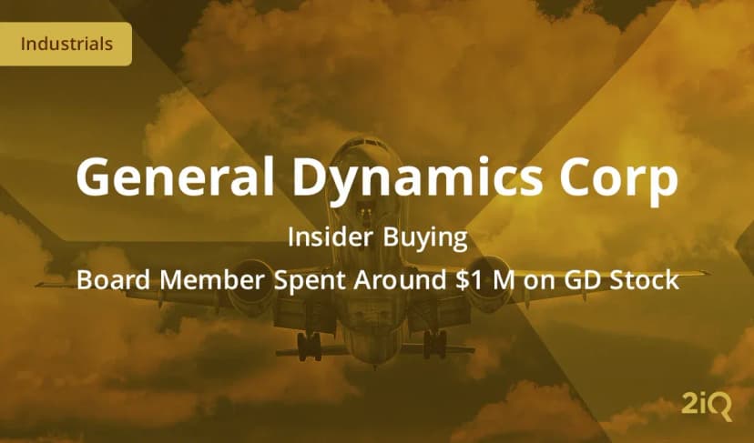 General Dynamics Sees $1 Mil Insider Purchase